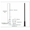 Columna Báculo Farola Exterior Acabado Negro