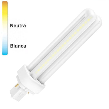 Bombilla LED PL 360º 159mm G24 9W