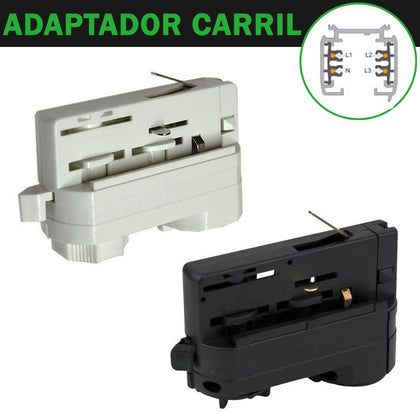 Conector Adaptador Foco Carril Trifásico