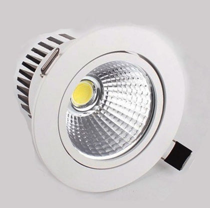 Empotrable LED COB 10W Basculante Redondo Blanco