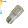 Bombilla LED Tubular Cubierta E27 3W Luz Cálida