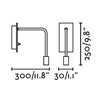 Aplique LED Blanco 3W Metal Orientable