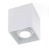 Foco abierto cúbico para bombillas LED GU10 en color blanco
