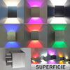 Aplique LED 3W Indirecta Colores Superficie