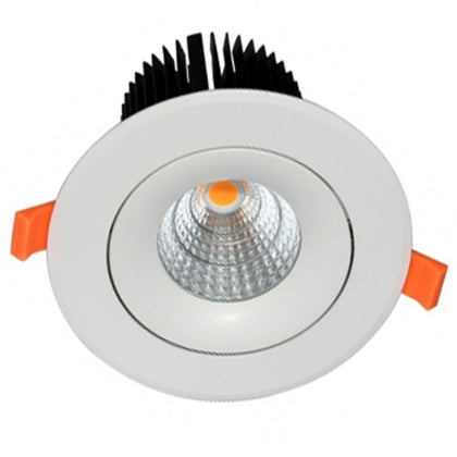 Empotrable LED COB 20W 142mm Diam Redondo Blanco