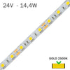 Tira LED 24V 14,4W/m 60 LEDs/m 5050 Gold 2500K