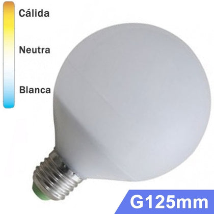 Bombilla LED Globo E27 15W G125mm