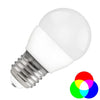 Bombilla LED Esférica RGB + Cálido E27 5W con Mando
