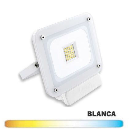 Proyector Exterior LED 20W Blanco con Sensor