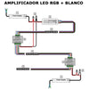Amplificador RGBW Tiras LED RGB + Blanco