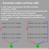 Cortina 10 Barras LED 475mm 6W/pc 24V Luz Blanca