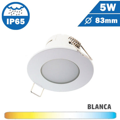 Aro Estanco LED Redondo Blanco 5W IP65