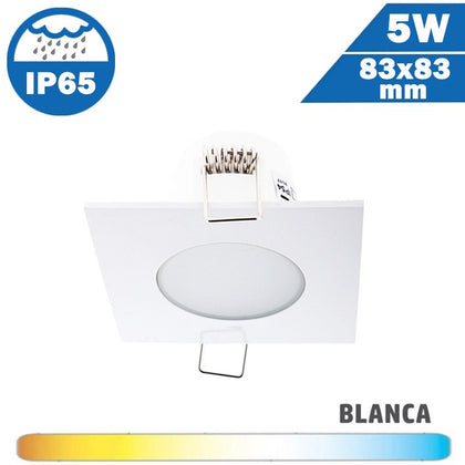 Aro Estanco LED Cuadrado Blanco 5W IP65