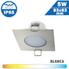 Aro Estanco LED Cuadrado Níquel 5W IP65