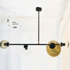 Lámpara Techo Vintage con Rótula Movible 6 Luces E27 Opal