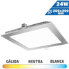 Panel LED Cuadrado Níquel 24W 300 x 300mm