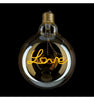 Bombilla LED E27 Globo Letras LOVE 125mm 4W