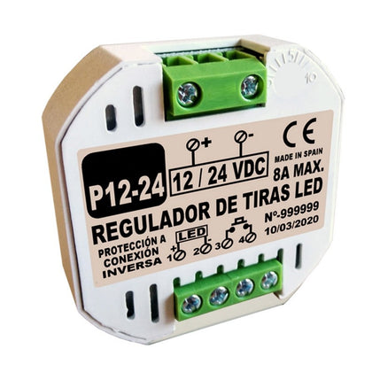Regulador Tiras LED 12 / 24V por Pulsadores