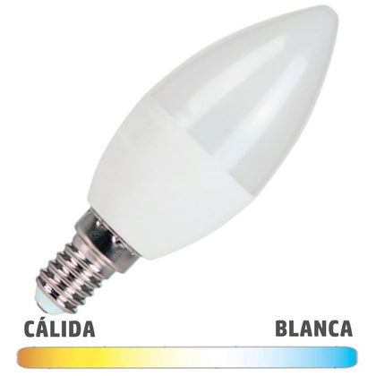 Bombilla LED E14 Vela 6W Serie Economic