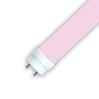 Tubo LED T8 9W 600mm Luz Rosa Alimentación