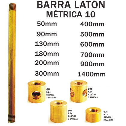 Barra Latón para Lámpara Colgante