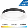 Downlight LED 22W Blanco 225mm Redondo
