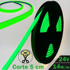 Neón LED 14,5W/m 24V Luz Verde Por Metro