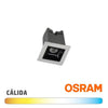 Downlight Mini LED 2W 45x45mm Osram Blanco Negro