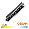 Downlight Mini LED 20W 280x45mm Osram Blanco Negro