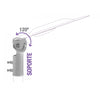 Soporte Basculante Pared Farolas Plata 45 - 60W