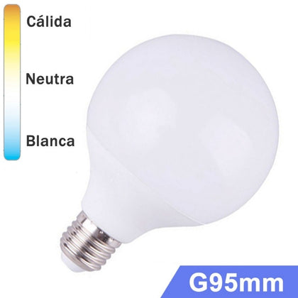 Bombilla LED Globo E27 15W G95mm