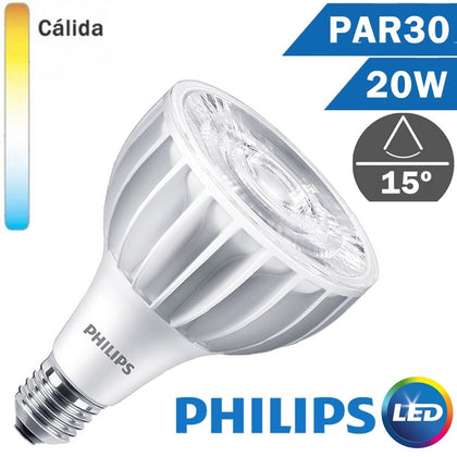 BOMBILLA LED E27 PHILIPS PAR30 L 20W 15º