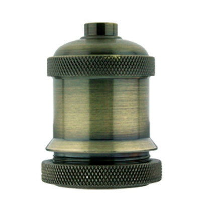 Portalámparas E27 Vintage Cuero Viejo con Base