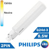 BOMBILLA LED PHILIPS PL-C 8,5W 2 PIN G24d-3