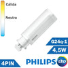 BOMBILLA LED PHILIPS PL-C 4,5W 4 PIN G24q-1