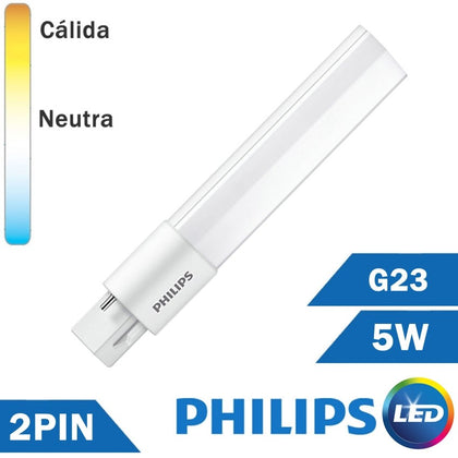 LÁMPARA LED PHILIPS PL-S 5W G23 2 PIN