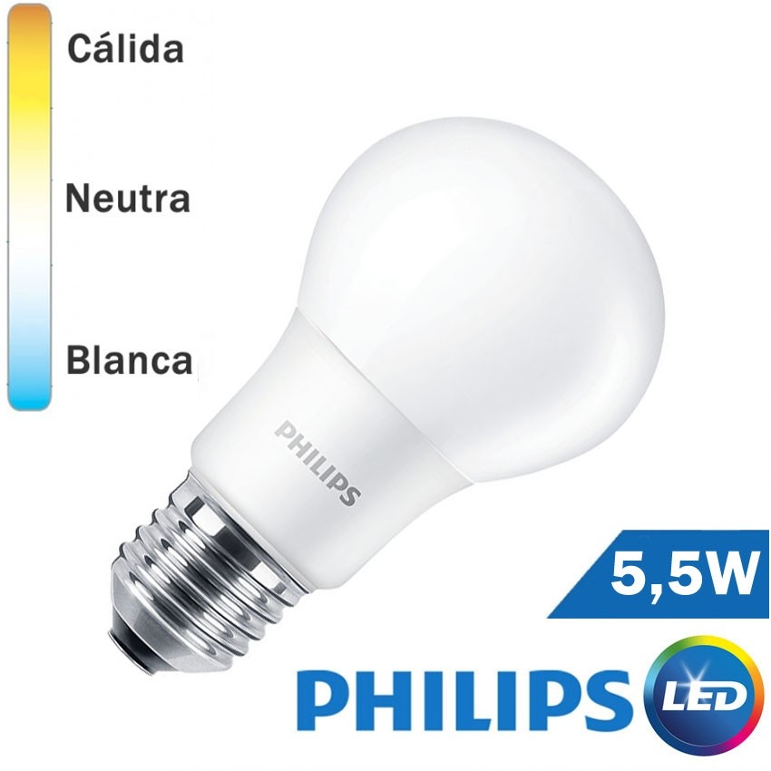 Bombilla LED E27 Philips Estándar 5W