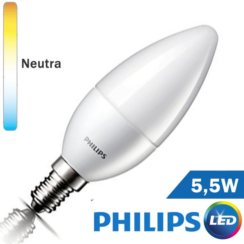 Bombilla LED E14 Philips Vela 5,5W