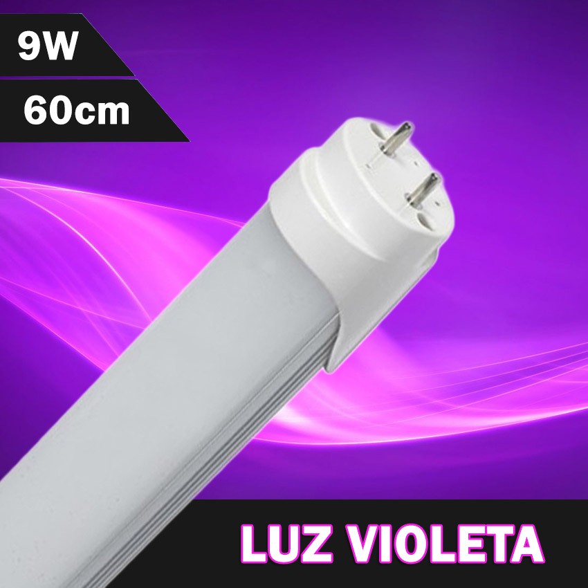 Tubo LED T8 Color Violeta 600mm 9W 230V