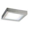 Plafón Superficie LED Cuadrado Níquel 18W 225x225mm