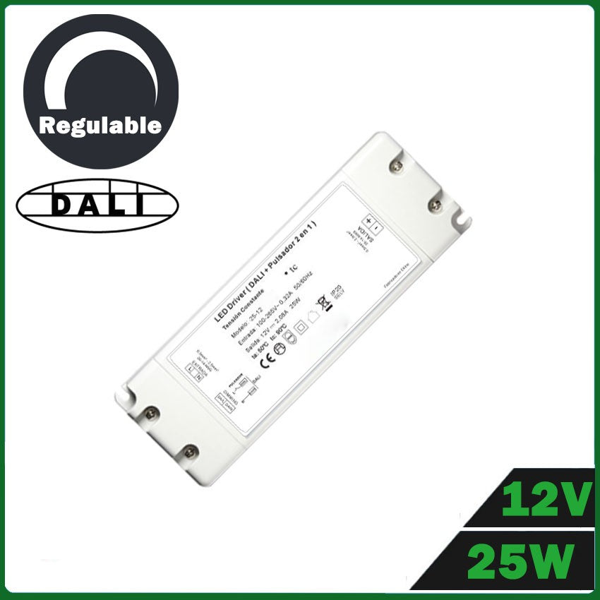 Fuente de Alimentación LED 25W 12V Regulable DALI
