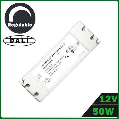 Fuente de Alimentación LED 50W 12V Regulable DALI