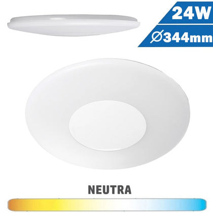 Plafón Superficie LED Circular 20W 344mm Aro