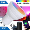 BOMBILLA LED SMART WIFI GU10 5W RGB + CÁLIDA