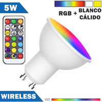 Bombilla LED E27, 10W, RGB+CCT WiFi + mando a distancia - LEDBOX