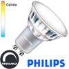Bombilla LED Philips GU10 6,2W 120º Regulable