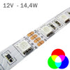 Tira LED 12V 14,4W 60 LEDs/m RGB Cambio Color Rollo Eco 5 Metros