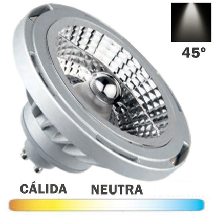Bombilla LED QR111 GU10 220V 22W 45º