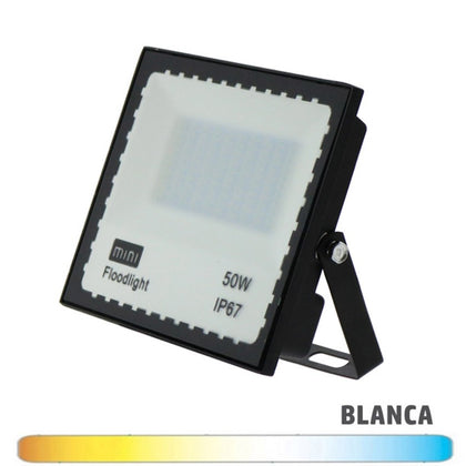 Proyector Mini LED SMD 50W Negro Luz Blanca