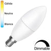 Bombilla LED E14 Vela C37 7W Regulable